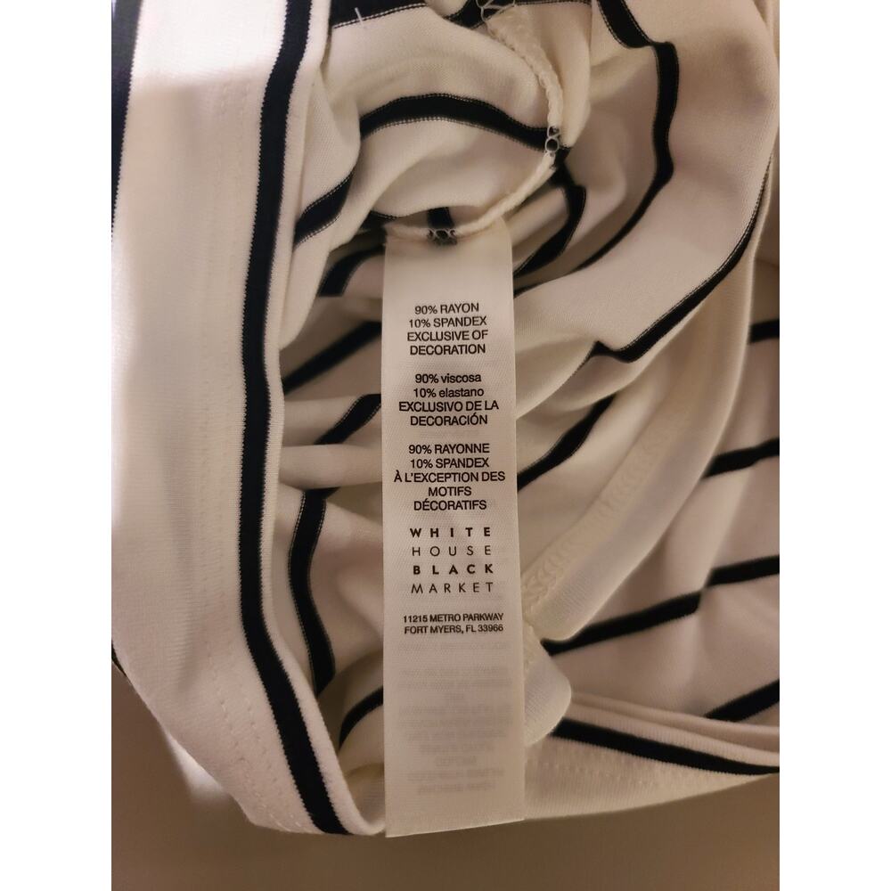 WHBM White House black market stripe bell sleeve blouse - medium - Picture 4 of 4